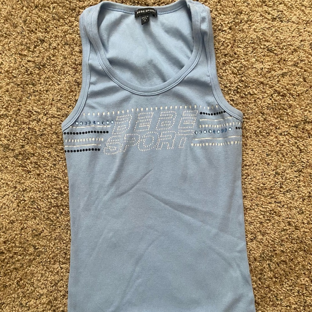 Bebe Sport tee shirt crystals